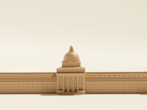 Bavarian State Chancellery Model 3D