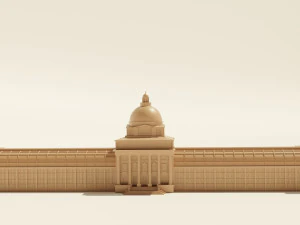 Bavarian State Chancellery 3D Model