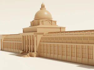 Bavarian State Chancellery 3D Model