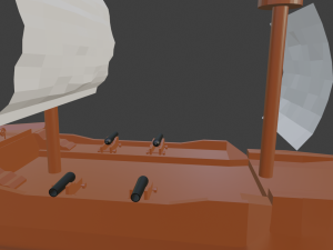 pirate ship 2 3D Model