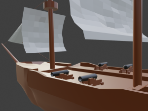 pirate ship 2 Model 3D