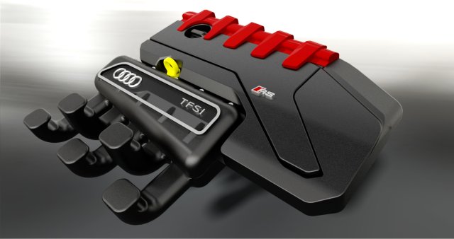 audi ttrs wall keychain Model Cetak 3D .c4d .max .obj .3ds .fbx .stl .blend 