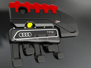 audi ttrs wall keychain 3D Print Model