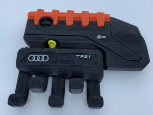 audi ttrs wall keychain 3D Print Model