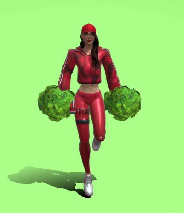 ruby skin fortnite 3D Model .c4d .max .obj .3ds .fbx .stl .blend