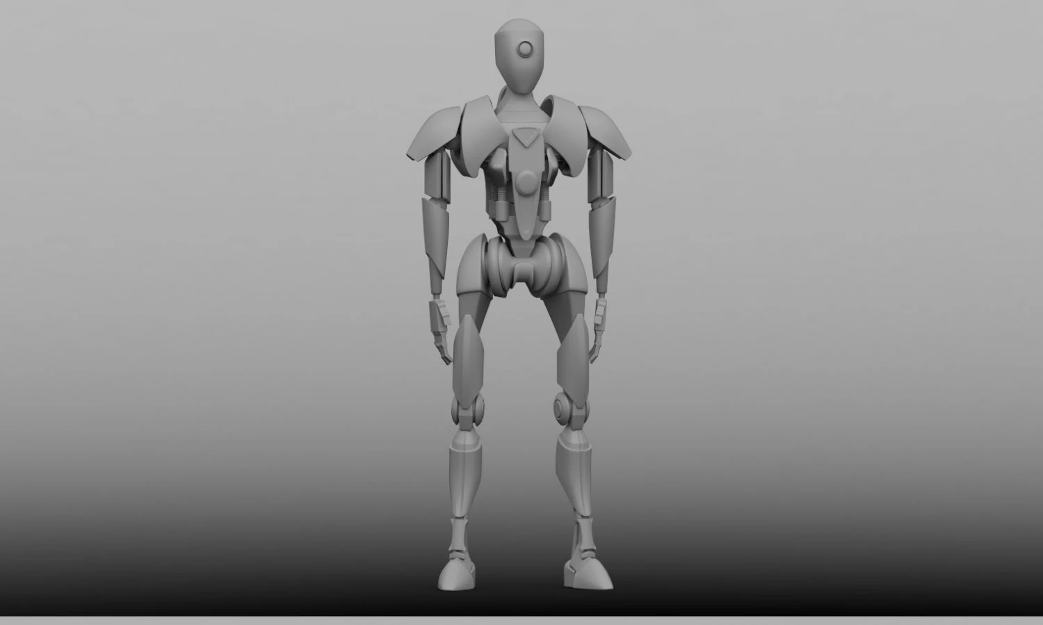 high-poly robot 3D Model .c4d .max .obj .3ds .fbx .stl .blend 