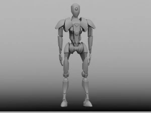 robot high-poly Model 3D