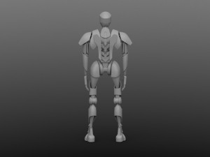 high-poly robot 3D मॉडल