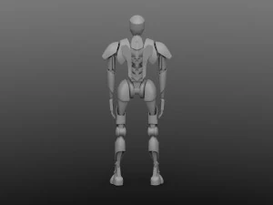 high-poly robot 3D Model
