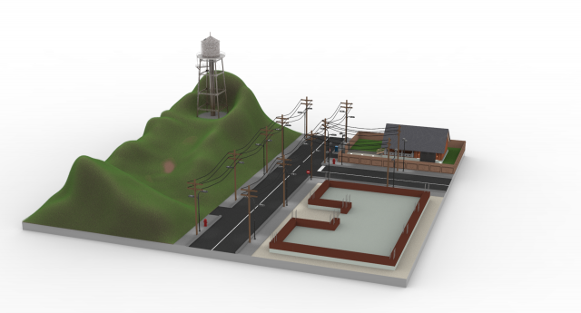 landscape Modelo 3D .c4d .max .obj .3ds .fbx .stl .blend 