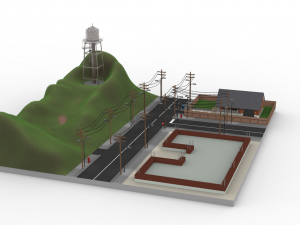 landscape 3D मॉडल