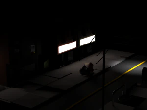 低ポリストリートモデル 3Dモデル