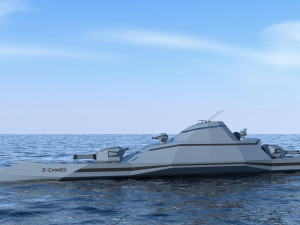 futuristic military stealth ship 3D Model