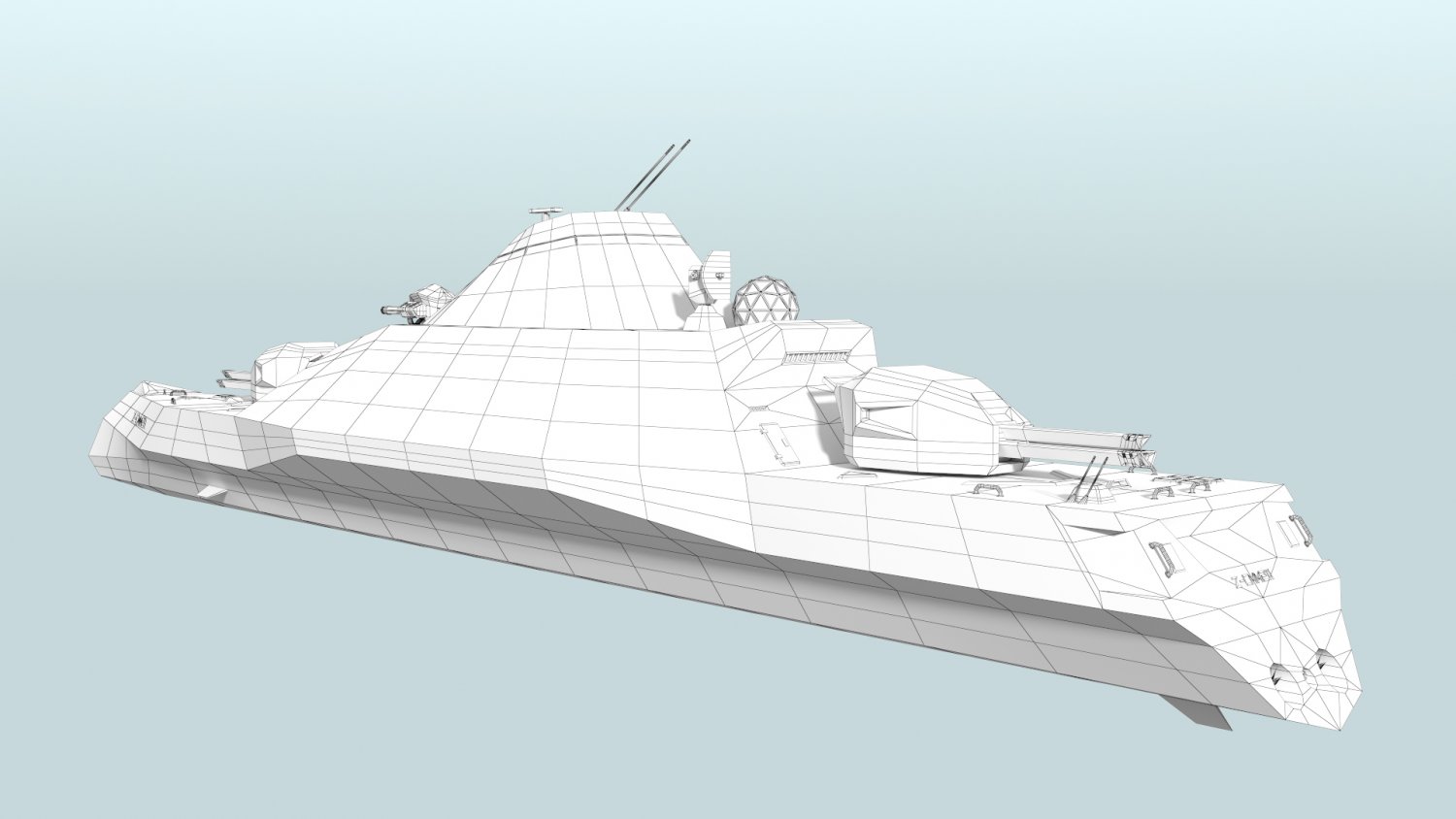 Steam ship 3d model фото 118