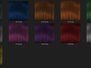 3d stylized hair factory 3D Model