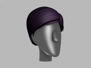 3d stylized hair factory 3D Model