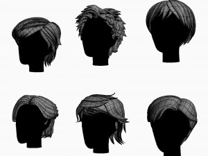 风格化头发工厂 v2 3D 模型