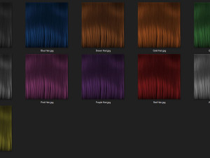 stylized hair factory v2 3D Model
