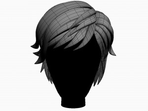 stylized hair factory v2 3D Model