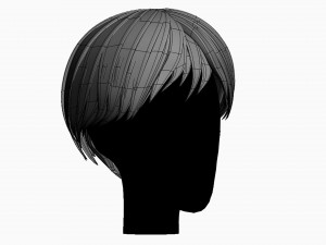 stylized hair factory v2 3D Model