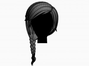 stylized hair factory v2 3D Model