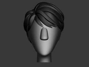stylized hair factory v2 3D Model