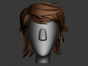 stylized hair factory v2 3D Model