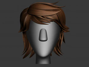 stylized hair factory v2 3D Model