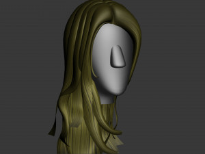 stylized hair factory v2 3D Model