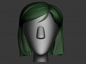 stylized hair factory v2 3D Model