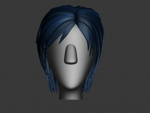 stylized hair factory v2 3D Model