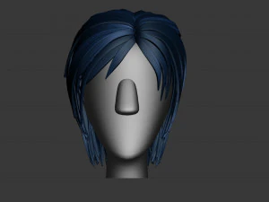 stylized hair factory v2 3D Model
