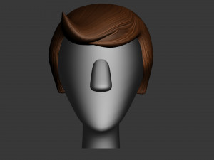 stylized hair factory v2 3D Model