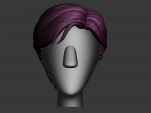 stylized hair factory v2 3D Model