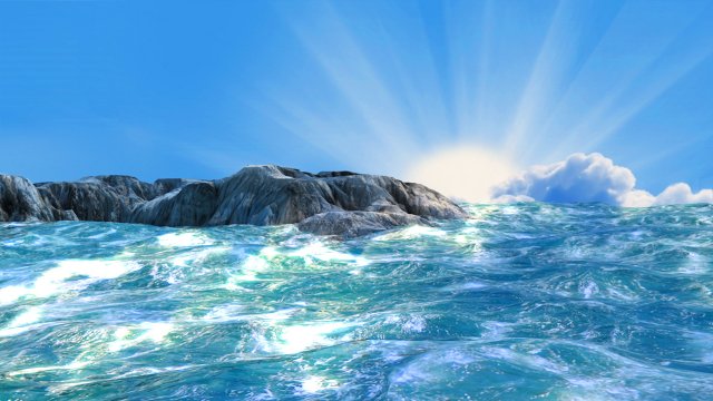 sea animated Model 3D .c4d .max .obj .3ds .fbx .stl .blend