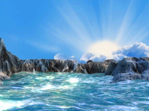 sea animated 3D Model