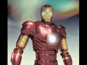 ironman comics Modelo 3D