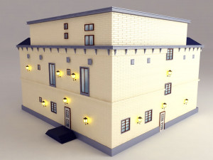 two houses 3D 모델