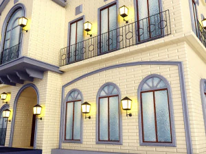 two houses 3D Model