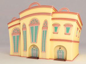 two houses 3D 모델
