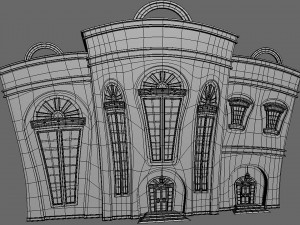 two houses 3D 모델
