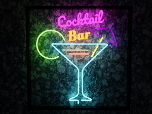 neon food signs pack Modèle 3D