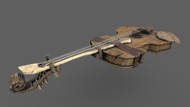 fiddle sea of thieves edition Model 3D .c4d .max .obj .3ds .fbx .stl .blend 