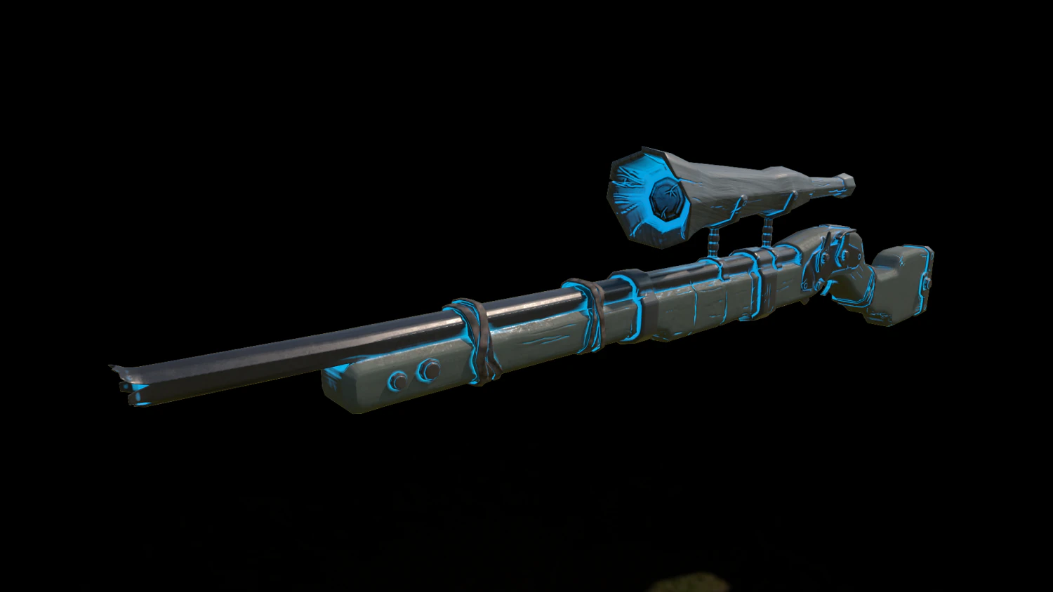 sniper rifle sea of thieves edition 3D Model .c4d .max .obj .3ds .fbx .stl .blend 