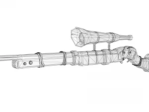 sniper rifle sea of thieves edition 3D Model