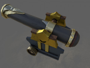 ship cannon sea of thieves edition 3D Model
