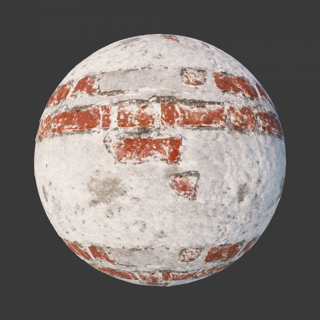 brick wall with snow CG Textures .c4d .max .obj .3ds .fbx .stl .blend 