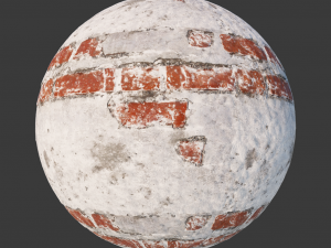 brick wall with snow CG Textures