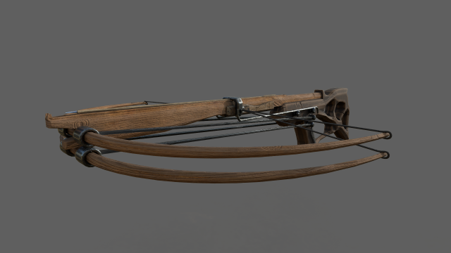 crossbow 3D Model .c4d .max .obj .3ds .fbx .stl .blend 