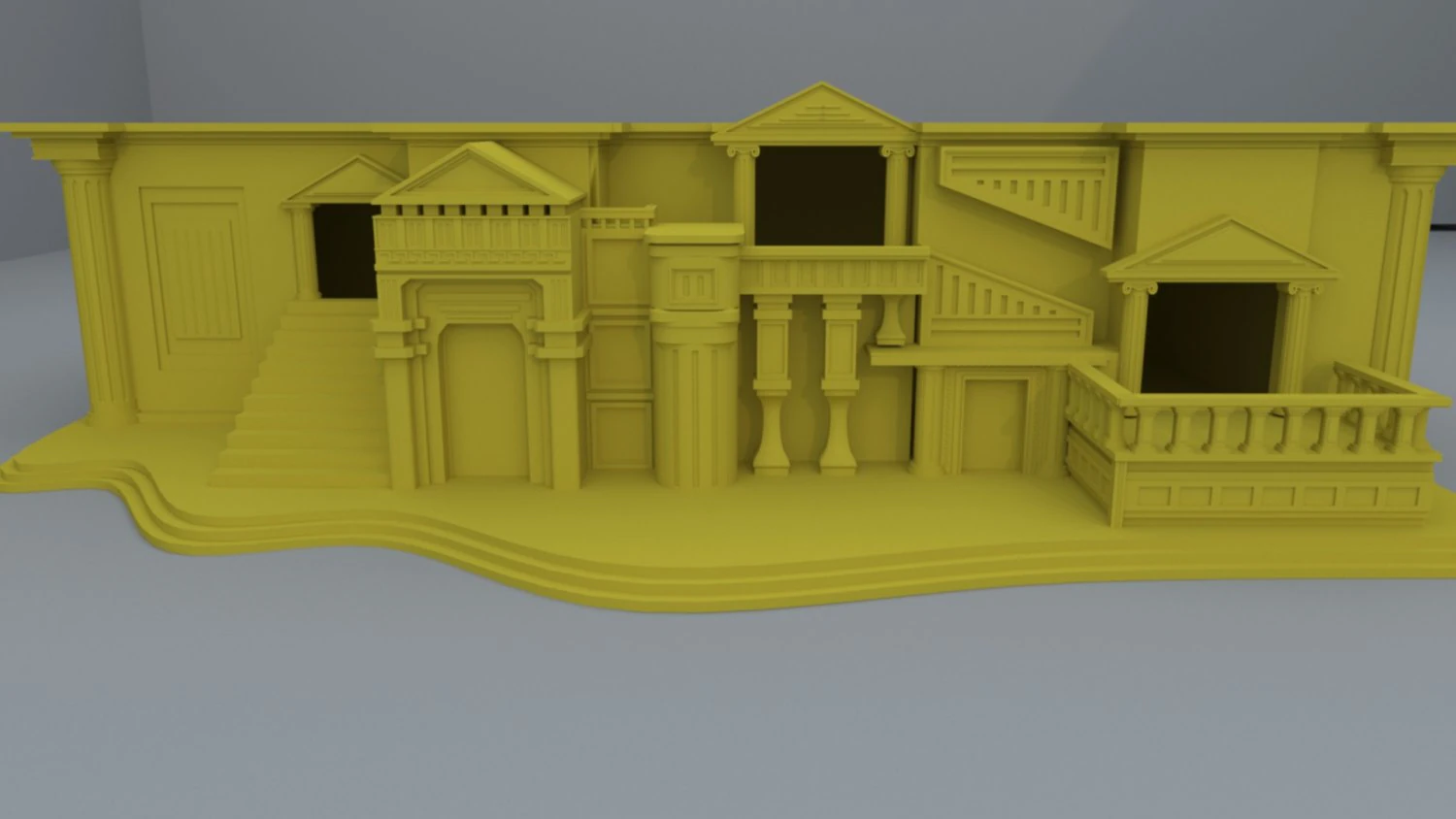 palace 3D Model .c4d .max .obj .3ds .fbx .stl .blend